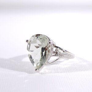 Green Amethyst Pear 4.9 Carats Size 8